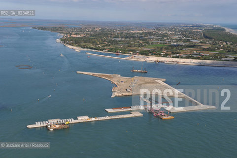 VENEZIA 15/10/09 FOTO AEREE AI LAVORI ESEGUITI R IN CORSO A LIDO ©Graziano Arici/Rosebud2 CONSORZIO VENEZIA NUOVA
