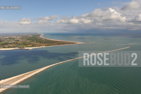 VENEZIA 15/10/09 FOTO AEREE AI LAVORI ESEGUITI R IN CORSO A LIDO ©Graziano Arici/Rosebud2 CONSORZIO VENEZIA NUOVA