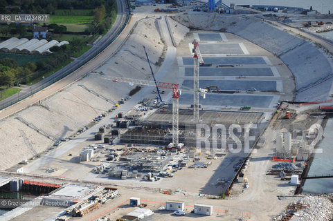 VENEZIA 15/10/09 FOTO AEREE AI LAVORI ESEGUITI R IN CORSO A LIDO ©Graziano Arici/Rosebud2 CONSORZIO VENEZIA NUOVA