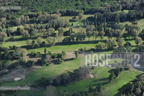 VENEZIA 15 OTTOBRE 2009 - FOTO AEREE DEL GOLF DEGLI ALBERONI ©Graziano Arici/Rosebud2 AEREA