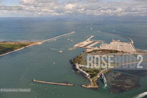 VENEZIA 15/10/09 FOTO AEREE AI LAVORI ESEGUITI R IN CORSO A MALAMOCCO ©Graziano Arici/Rosebud2 CONSORZIO VENEZIA NUOVA