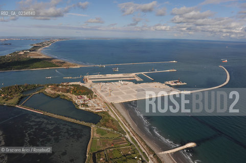 VENEZIA 15/10/09 FOTO AEREE AI LAVORI ESEGUITI R IN CORSO A MALAMOCCO ©Graziano Arici/Rosebud2 CONSORZIO VENEZIA NUOVA