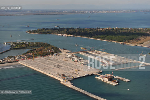 VENEZIA 15/10/09 FOTO AEREE AI LAVORI ESEGUITI R IN CORSO A MALAMOCCO ©Graziano Arici/Rosebud2 CONSORZIO VENEZIA NUOVA