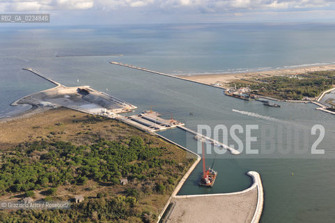 VENEZIA 15/10/09 FOTO AEREE AI LAVORI ESEGUITI R IN CORSO A CHIOGGIA ©Graziano Arici/Rosebud2 CONSORZIO VENEZIA NUOVA