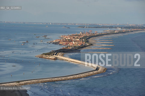 Venice 14/9/2009-  Murazzi con Pellestrina foto aerea ©Graziano Arici/Rosebud2