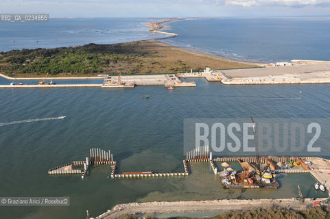 VENEZIA 15/10/09 FOTO AEREE AI LAVORI ESEGUITI R IN CORSO A CHIOGGIA ©Graziano Arici/Rosebud2 CONSORZIO VENEZIA NUOVA