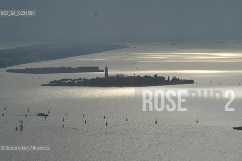 Venice 14/9/2009-  S.Lazzaro degli Armeni skyline foto aerea ©Graziano Arici/Rosebud2