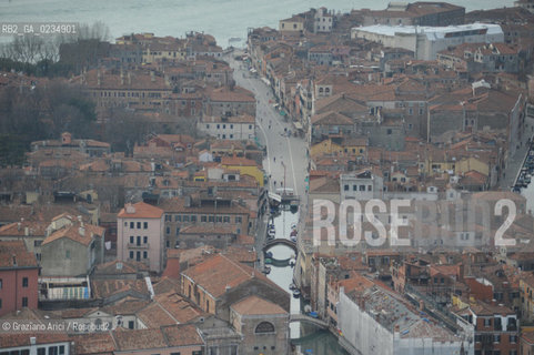 Venice 14/9/2009-  Castello Via Garibaldi skyline foto aerea ©Graziano Arici/Rosebud2