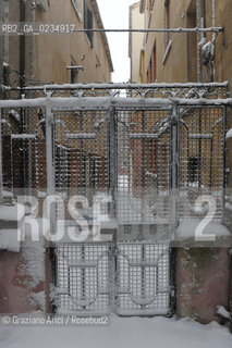 Venice december, 19th 2009 - A stormy snow in Venice ©Graziano Arici/Rosebud2 neve venezia canale rialto