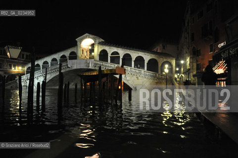 Venice december, 25th 2009 - Exceptional high tide of 1,45 m in Venice during the Christmas night at 4 a.m. ©Graziano Arici/Rosebud2 acqua alta marea