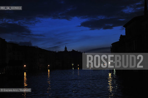 Venice december, 25th 2009 - Exceptional high tide of 1,45 m in Venice during the Christmas night at 4 a.m. ©Graziano Arici/Rosebud2 acqua alta marea