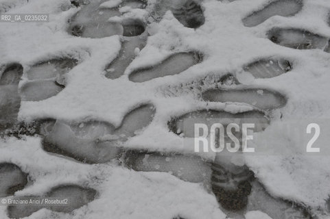 Venezia 12/09 - Piazza S.Marco con la neve ©Graziano Arici/Rosebud2 barbone