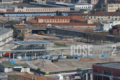 Venice april 2010 - Aerial view of People Mover station in tronchetto foto aerea  ©Graziano Arici/Rosebud2