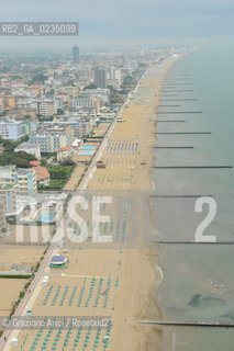 Venice 20/5/10 - Aerial view of Cavallino and Jesolo Beach spiaggia foto aerea ©Graziano Arici/Rosebud2