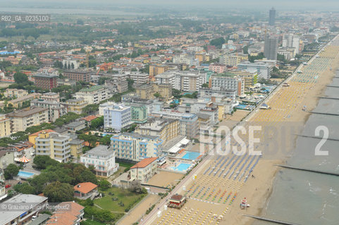 Venice 20/5/10 - Aerial view of Cavallino and Jesolo Beach spiaggia foto aerea ©Graziano Arici/Rosebud2