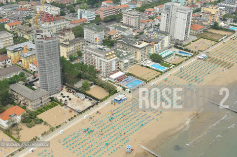 Venice 20/5/10 - Aerial view of Cavallino and Jesolo Beach spiaggia foto aerea ©Graziano Arici/Rosebud2