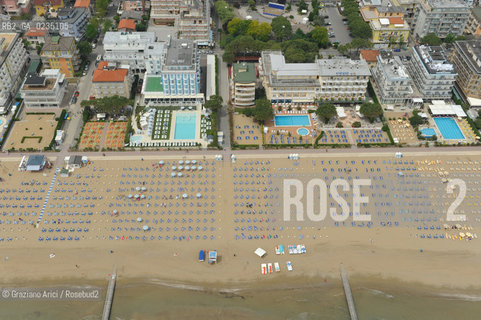 Venice 20/5/10 - Aerial view of Cavallino and Jesolo Beach spiaggia foto aerea ©Graziano Arici/Rosebud2