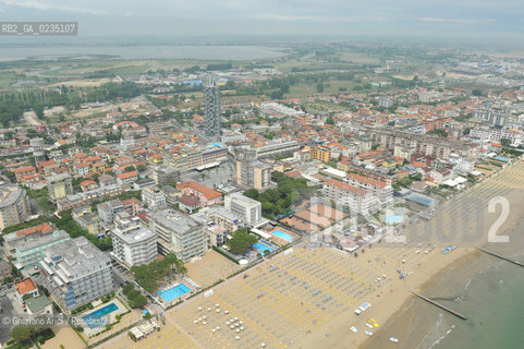 Venice 20/5/10 - Aerial view of Cavallino and Jesolo Beach spiaggia foto aerea ©Graziano Arici/Rosebud2