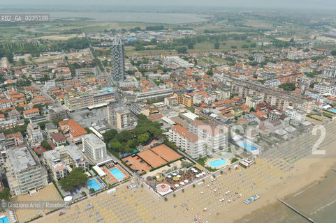 Venice 20/5/10 - Aerial view of Cavallino and Jesolo Beach spiaggia foto aerea ©Graziano Arici/Rosebud2