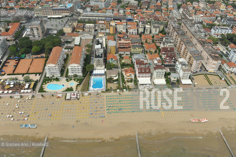 Venice 20/5/10 - Aerial view of Cavallino and Jesolo Beach spiaggia foto aerea ©Graziano Arici/Rosebud2