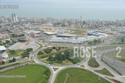 Venice 20/5/10 - Aerial view of Cavallino and Jesolo Beach spiaggia foto aerea ©Graziano Arici/Rosebud2