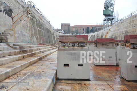 VENEZIA 4/2/10 LAVORI DEI RESTAURO E RISTRUTTURAZIONE DELLARSENALE BACINO DI CARENAGGIO DI MEZZO ©Graziano Arici/Rosebud2 CONSORZIO VENEZIA NUOVA