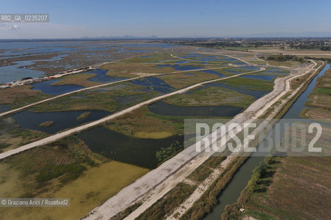 VENEZIA 15 OTTOBRE 2009 - FOTO AEREE DELLA CASSA DI COLMATA A ©Graziano Arici/Rosebud2 AEREA