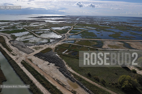 VENEZIA 15 OTTOBRE 2009 - FOTO AEREE DELLA CASSA DI COLMATA A ©Graziano Arici/Rosebud2 AEREA
