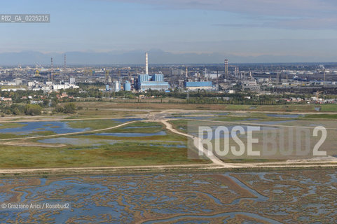 VENEZIA 15 OTTOBRE 2009 - FOTO AEREE DELLA CASSA DI COLMATA A ©Graziano Arici/Rosebud2 AEREA