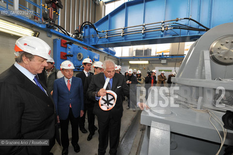 Padova 18 MARZO 2010 - VISITA DEL MINISTRO MATTEOLI AL CAMPO PROVE DELLA FIP - CERNIERA ©Graziano Arici/Rosebud2 CONSORZIO VENEZIA NUOVA