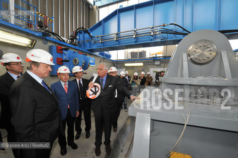 Padova 18 MARZO 2010 - VISITA DEL MINISTRO MATTEOLI AL CAMPO PROVE DELLA FIP - CERNIERA ©Graziano Arici/Rosebud2 CONSORZIO VENEZIA NUOVA