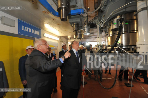 Padova 18 MARZO 2010 - VISITA DEL MINISTRO MATTEOLI AL CAMPO PROVE DELLA FIP - CERNIERA ©Graziano Arici/Rosebud2 CONSORZIO VENEZIA NUOVA