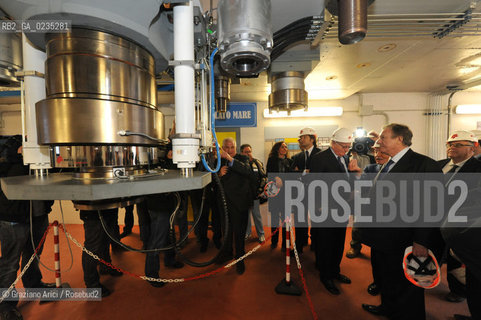 Padova 18 MARZO 2010 - VISITA DEL MINISTRO MATTEOLI AL CAMPO PROVE DELLA FIP - CERNIERA ©Graziano Arici/Rosebud2 CONSORZIO VENEZIA NUOVA