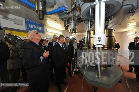 Padova 18 MARZO 2010 - VISITA DEL MINISTRO MATTEOLI AL CAMPO PROVE DELLA FIP - CERNIERA ©Graziano Arici/Rosebud2 CONSORZIO VENEZIA NUOVA