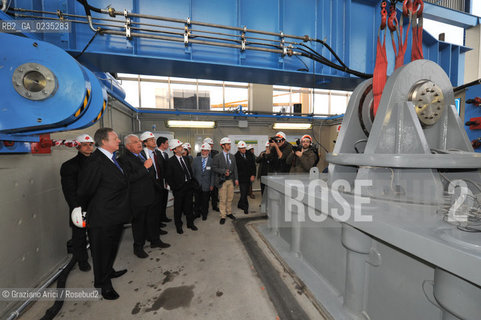 Padova 18 MARZO 2010 - VISITA DEL MINISTRO MATTEOLI AL CAMPO PROVE DELLA FIP - CERNIERA ©Graziano Arici/Rosebud2 CONSORZIO VENEZIA NUOVA