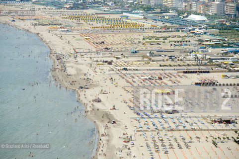 Venice 28/7/10 - Aerial photo of Sottomarina Beach near Chioggia foto aerea spiaggia ©Graziano Arici/Rosebud2