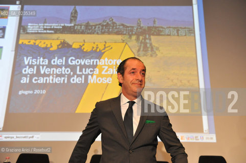 Venice 9/6/10 - Visit of the Veneto Region President Luca Zaia to the Mose system against the High Tide in Venice ©Graziano Arici/Rosebud2