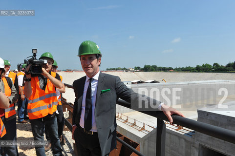 Venice 9/6/10 - Visit of the Veneto Region President Luca Zaia to the Mose system against the High Tide in Venice ©Graziano Arici/Rosebud2