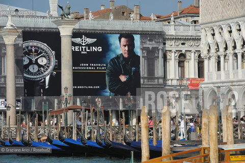 Venice, september 2010 - Publicity over the historic Palaces in Venice sponsor coca-cola ©Graziano Arici/Rosebud2