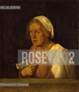 Venice Gallerie dellAccademia La Vecchia - the old woman  by the painter Giorgione - Archivio graziano arici