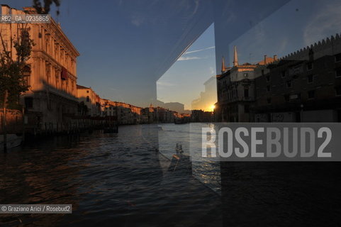 Venice october 2010 - Venetian life : sunset in Grand Canal canal grande tramonto ©Graziano Arici/Rosebud2