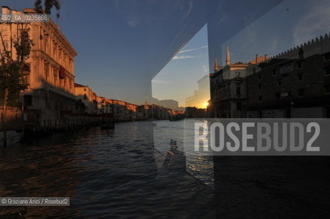 Venice october 2010 - Venetian life : sunset in Grand Canal canal grande tramonto ©Graziano Arici/Rosebud2