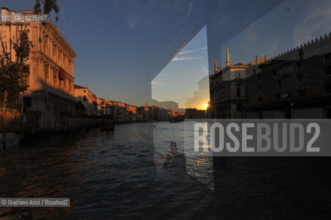Venice october 2010 - Venetian life : sunset in Grand Canal canal grande tramonto ©Graziano Arici/Rosebud2
