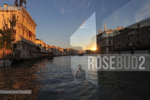 Venice october 2010 - Venetian life : sunset in Grand Canal canal grande tramonto ©Graziano Arici/Rosebud2