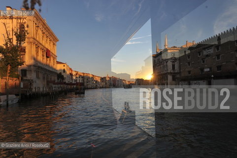 Venice october 2010 - Venetian life : sunset in Grand Canal canal grande tramonto ©Graziano Arici/Rosebud2