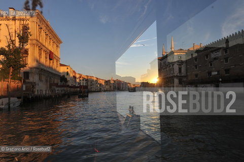 Venice october 2010 - Venetian life : sunset in Grand Canal canal grande tramonto ©Graziano Arici/Rosebud2