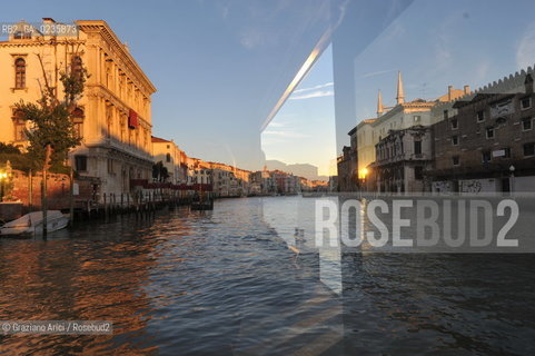 Venice october 2010 - Venetian life : sunset in Grand Canal canal grande tramonto ©Graziano Arici/Rosebud2