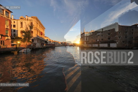Venice october 2010 - Venetian life : sunset in Grand Canal canal grande tramonto ©Graziano Arici/Rosebud2