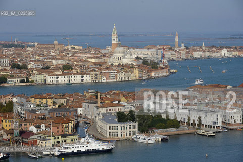 Venice october 2010 - The aerial view of Venice skyline giudecca S.Marco foto aerea ©Graziano Arici/Rosebud2