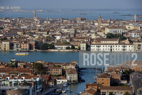 Venice october 2010 - The aerial view of Venice skyline giudecca S.Marco foto aerea ©Graziano Arici/Rosebud2